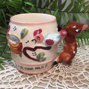 Vintage Figural Whistle For Your Milk Child’s Mug Cup